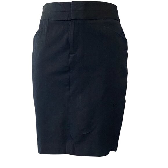 Banana Republic Stretch Pencil Skirt Sz 8 Black Career #154H - Picture 1 of 9